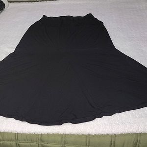 Black maxi skirt